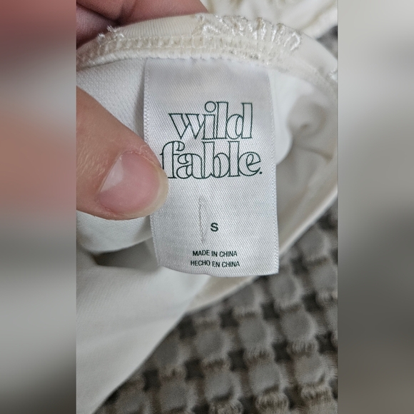 WILD FABLE Eyelet Underwire Bikini Top And Extra High Leg Eyelet Low-Rise.Size S - Picture 6 of 16